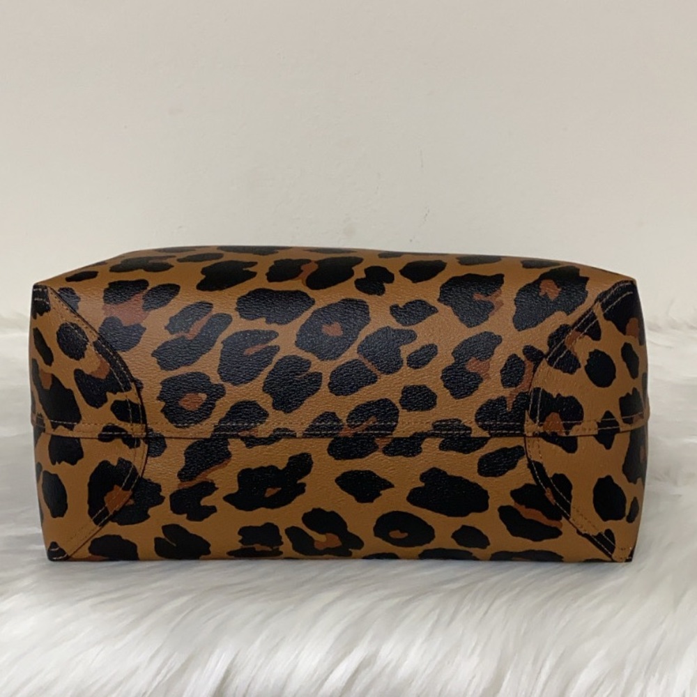New💃Coach City Tote With Leopard Print Purse - Picture 4 of 8